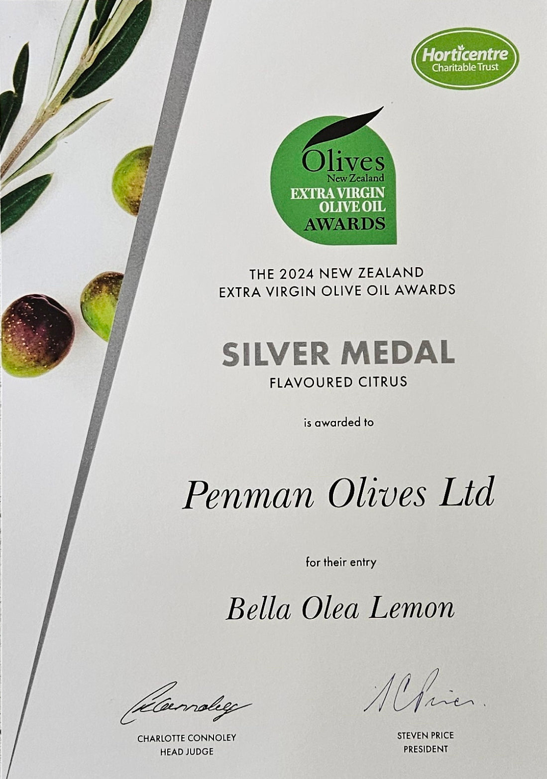 Bella Olea Lemon Infused Organically Grown* Extra Virgin Olive Oil - New Season